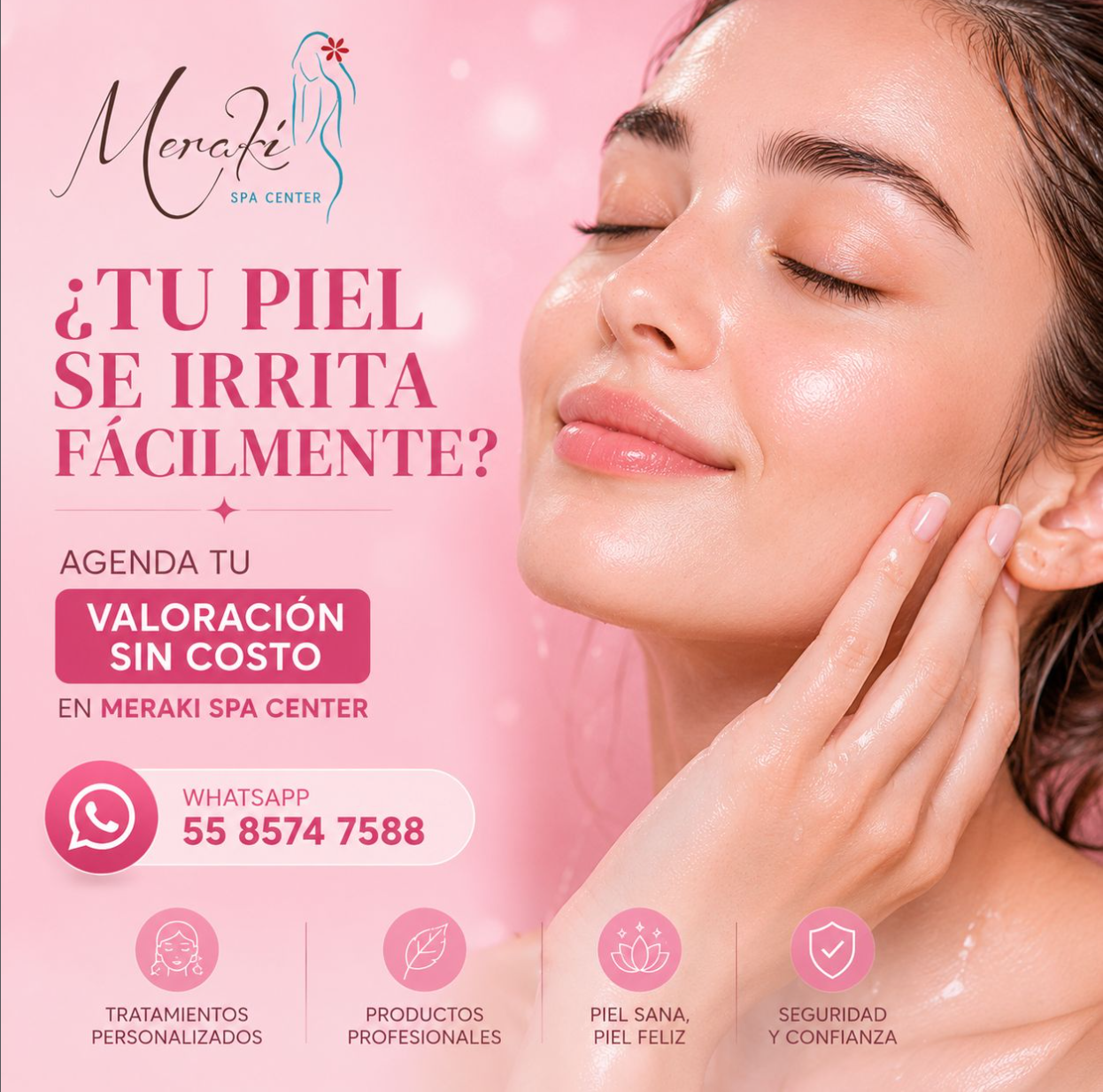 Agenda tu valoración sin costo en Meraki Spa Center